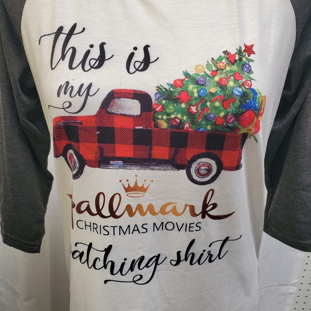 Graphic Raglan Tee Women's Small - Picture 2 of 5
